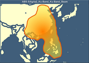 ABS-5 (former AGILA-2) KU band at 146° East (for East South Asia)