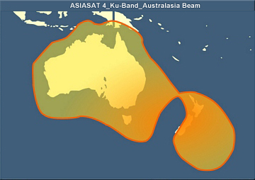 ASIASAT-4 KU band at 122° East (澳洲及紐西蘭)