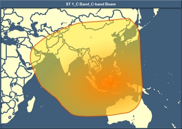 ST-1 C band at 88° East (台灣及東南亞區域)